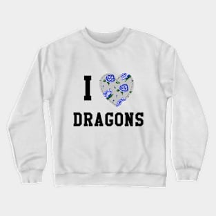 I heart Dragons (black ink) Crewneck Sweatshirt